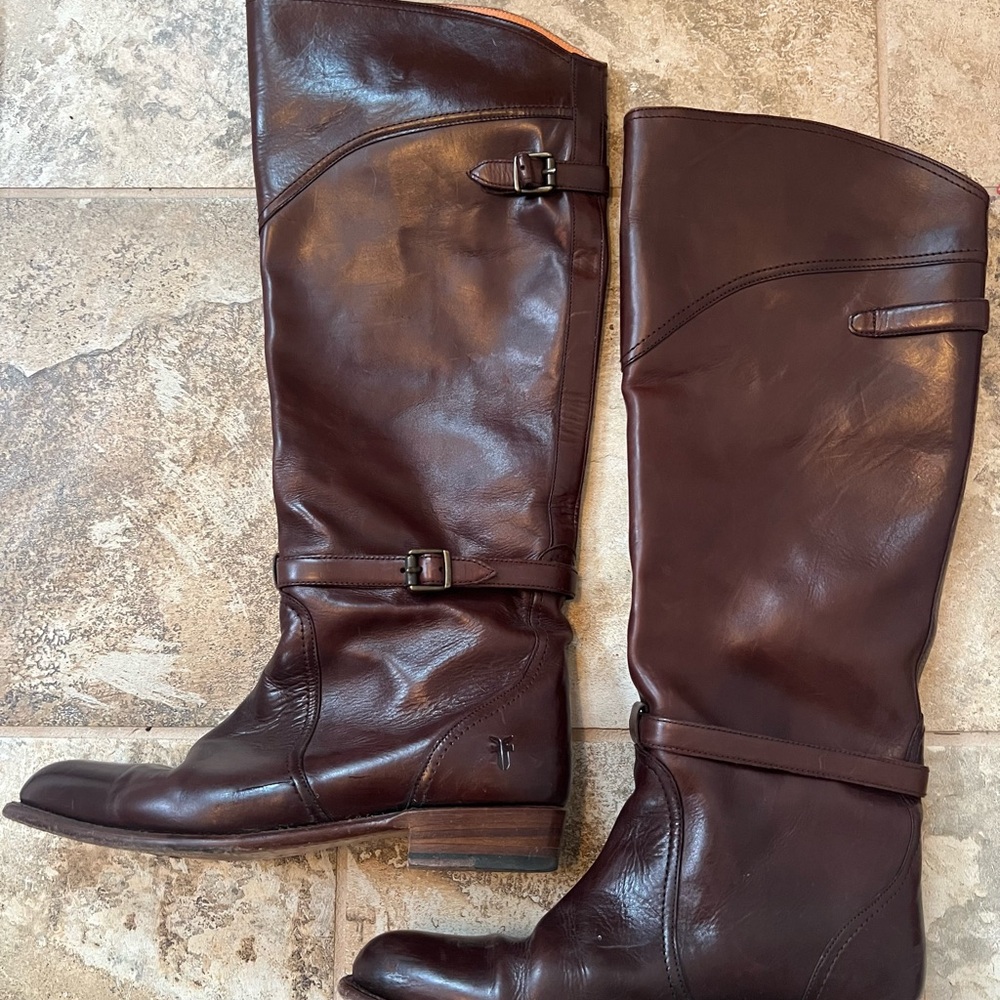 Frye Melissa Leather Riding Boots